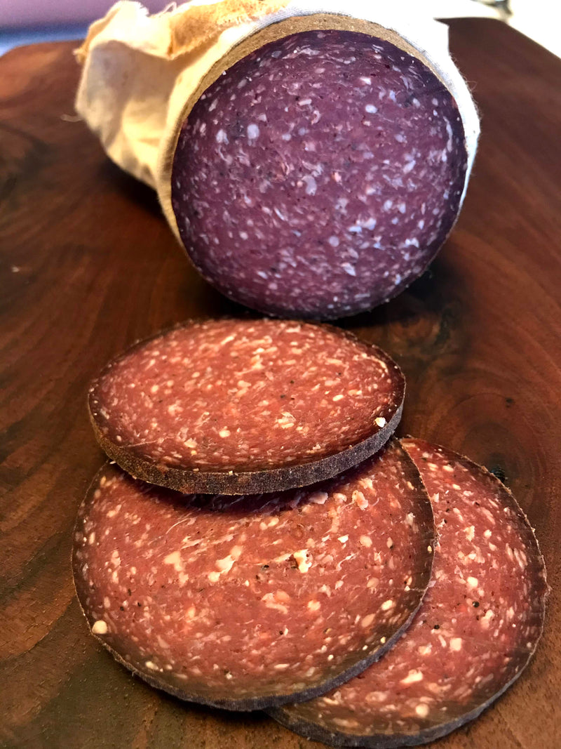 Summer Sausage *Mennonite Style* Organic Grass Fed Beef (Ind.)